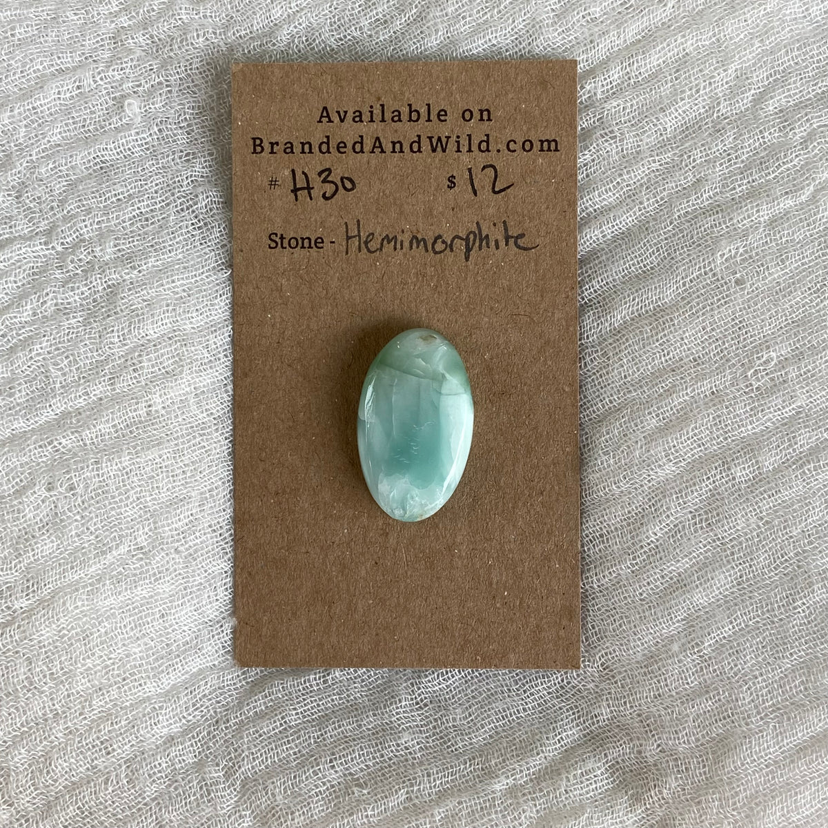 Hemimorite Cabochon - H30