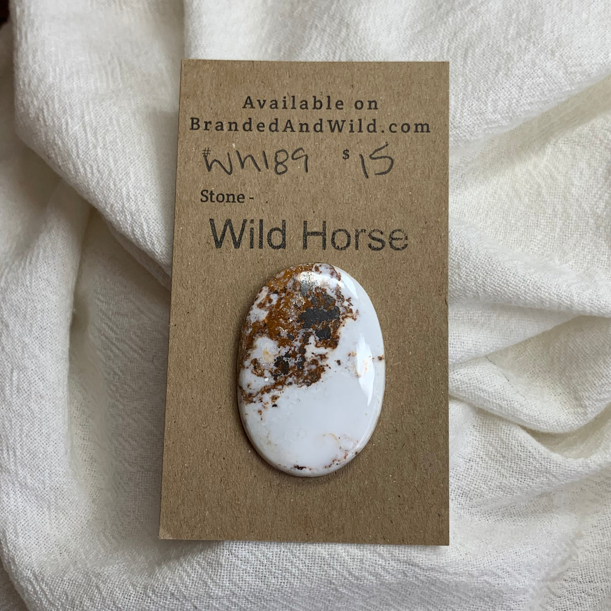 Wild Horse Cabochon - WH189 CECE067B-F4D1-4954-9914-702BF3DD2E65 Brandedandwild.com
