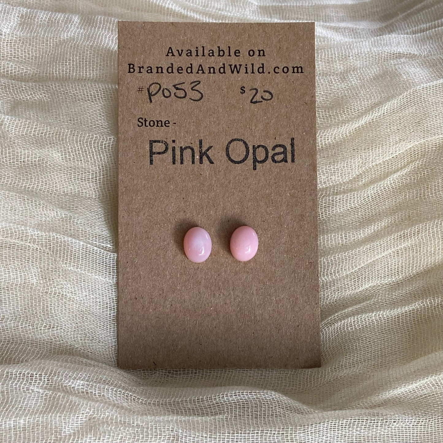 Pink Opal Cabochon - P053
