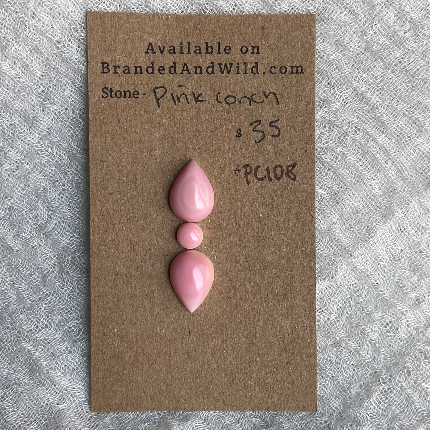 Pink Conch Cabochon - PC108