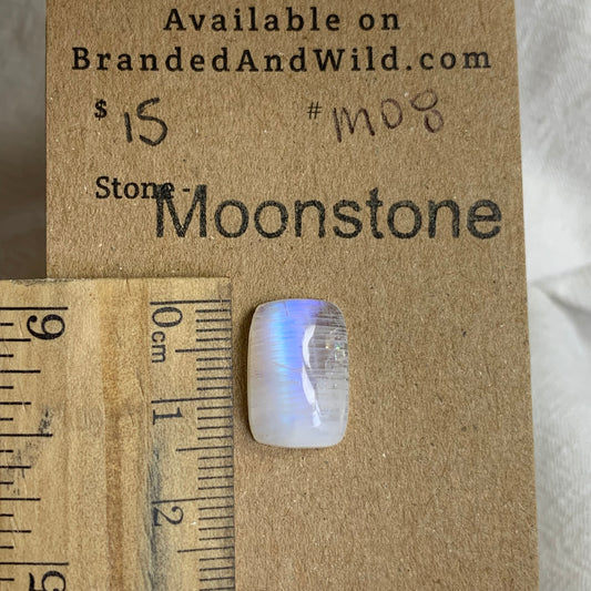 Moonstone Cabochon - MS08 CF53FE04-5F2F-4449-9327-CE4F1BF225D4 Brandedandwild.com