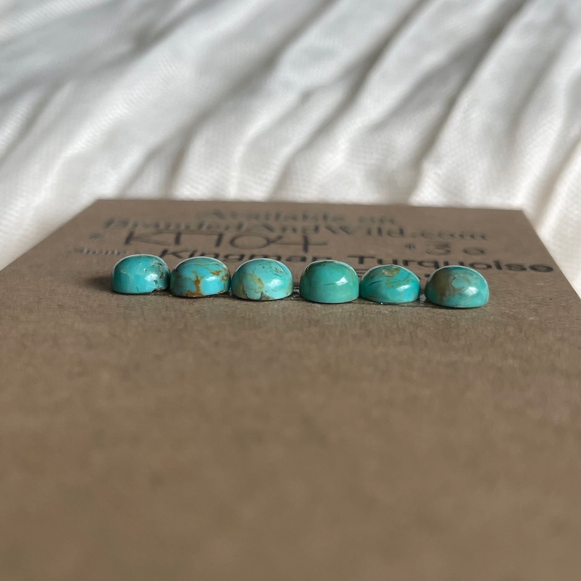 Kingman Turquoise Cabochon - KT104 CF58C23D-2A0F-4227-854F-D68026CCD49A Brandedandwild.com