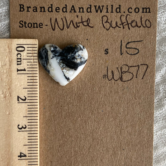 White Buffalo Cabochon - WB77