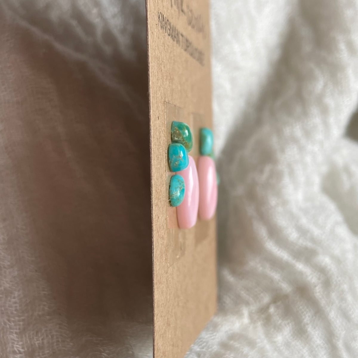 Pink Conch / Kingman Cabochon - PK28 CF6AA57E-4246-4C45-991C-56157889AE06 Brandedandwild.com