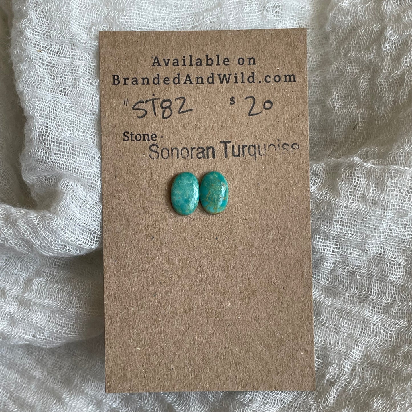 Sonoran Turquoise Cabochon - ST82 CF7DE4B2-B935-4CB8-ABE2-6E5D502B92DC Brandedandwild.com