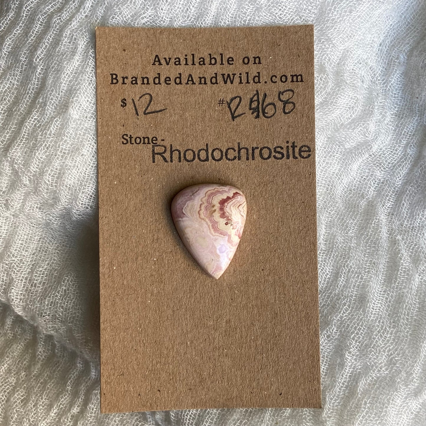 Rhodochrosite Cabochon - R68
