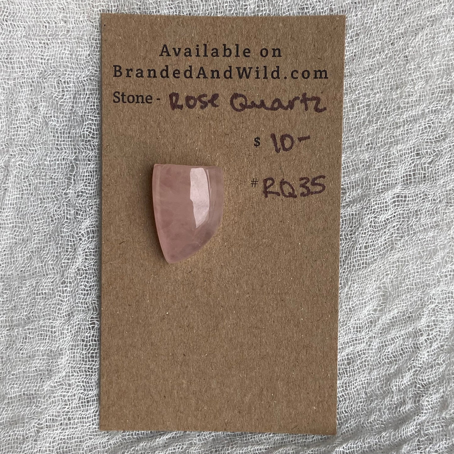 Rose Quartz Cabochon - RQ35