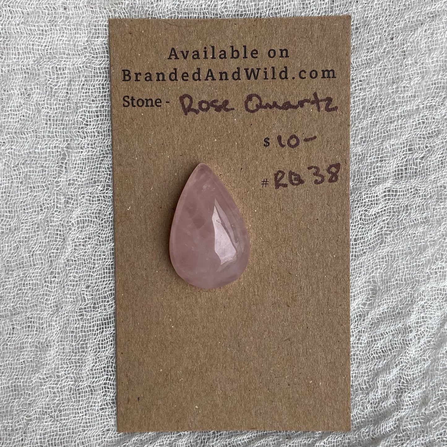 Rose Quartz Cabochon - RQ38