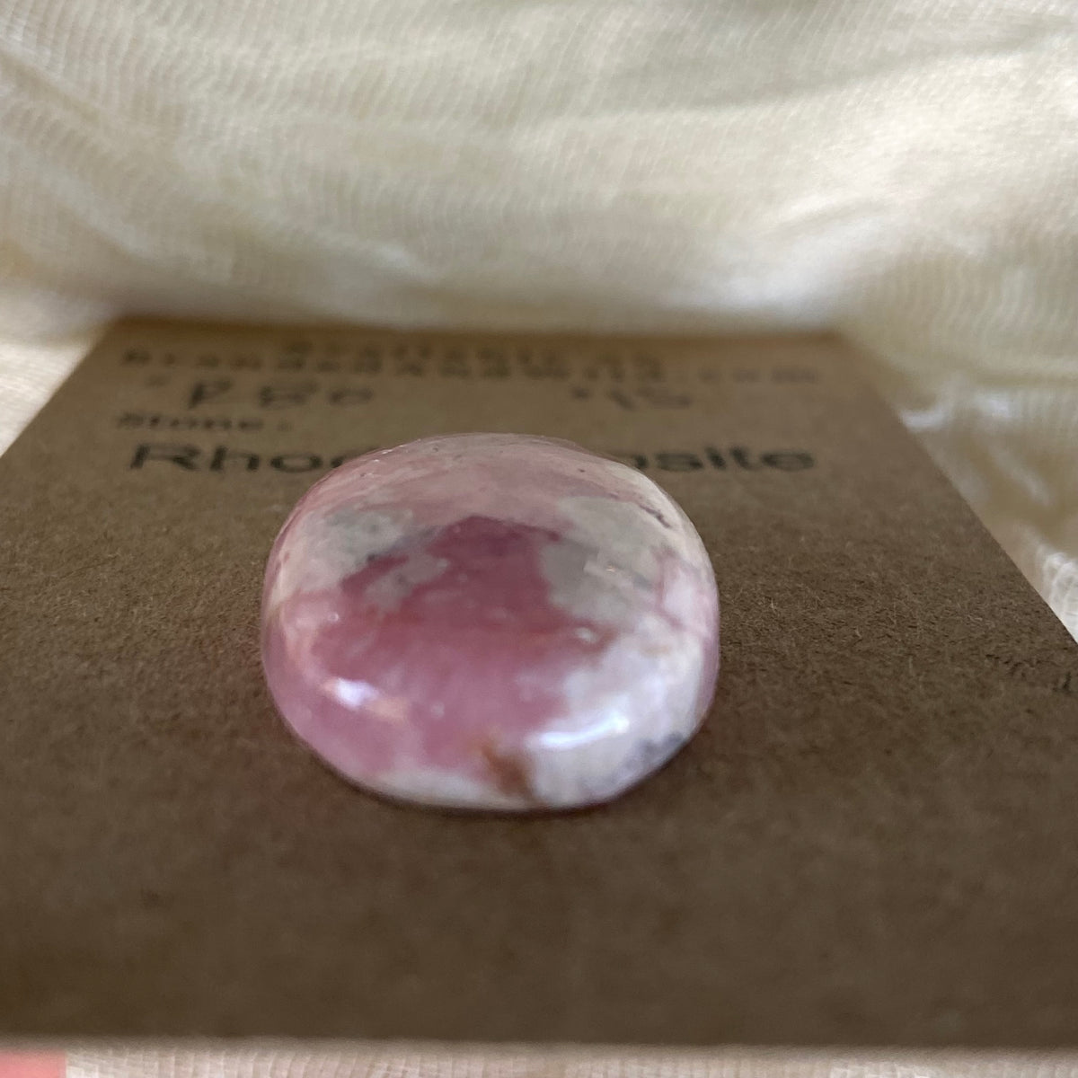 Rhodochrosite Cabochon - R80 CFB037CC-1A89-421E-B04D-CB346FE4321D Brandedandwild.com