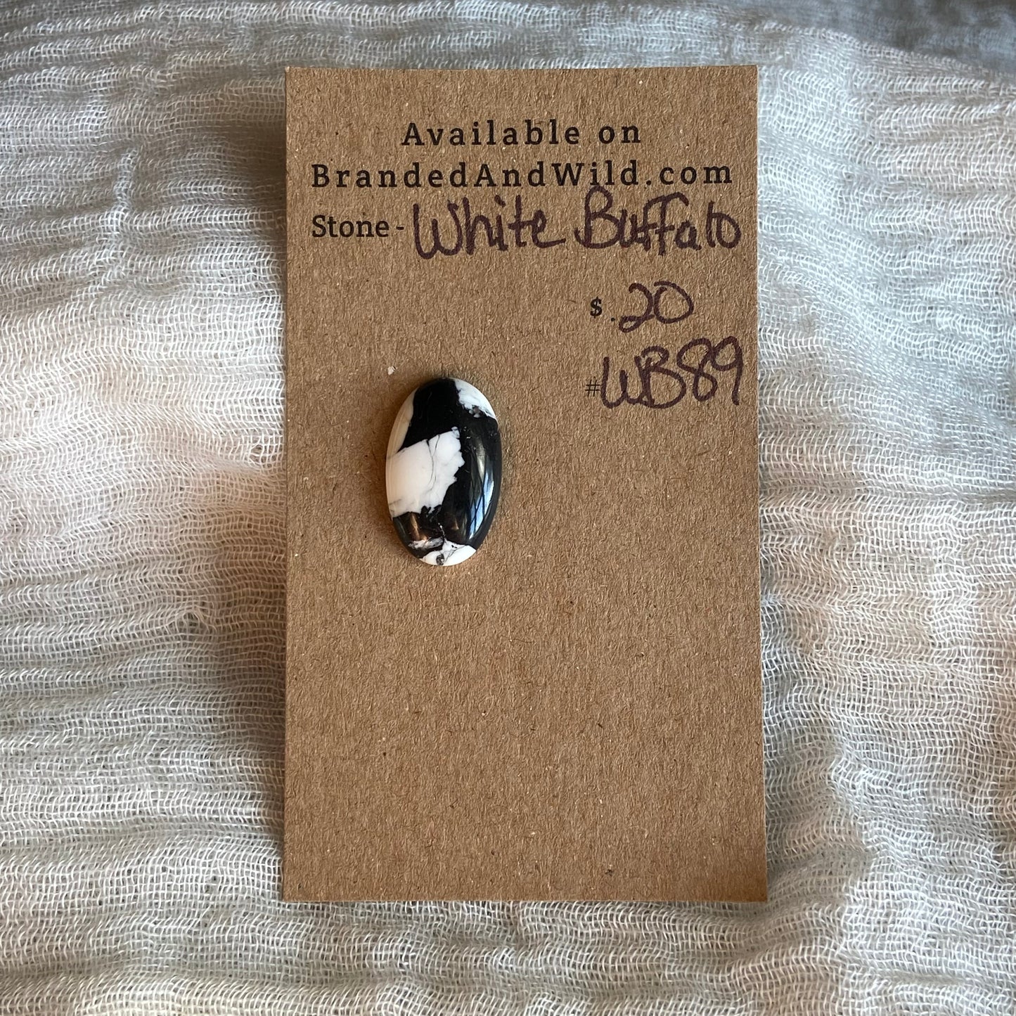 White Buffalo Cabochon - WB4