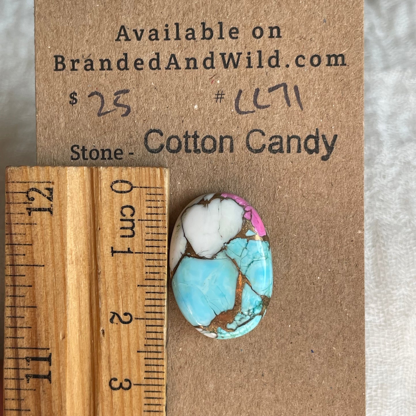 Cotton Candy Cabochon - CC71 CFD0AA80-739D-4166-9C82-573FA4C7F8E1 Brandedandwild.com