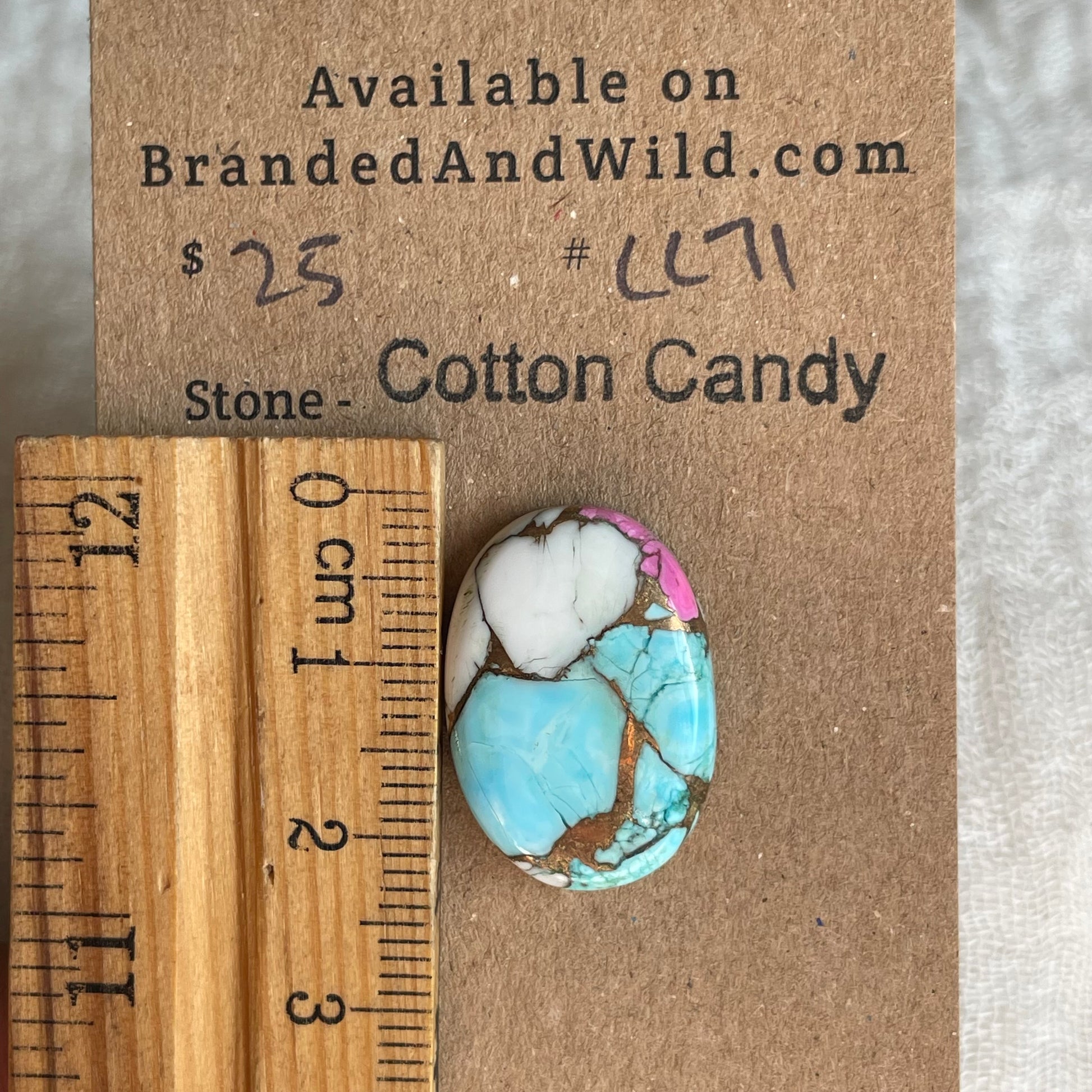 Cotton Candy Cabochon - CC71 CFD0AA80-739D-4166-9C82-573FA4C7F8E1 Brandedandwild.com
