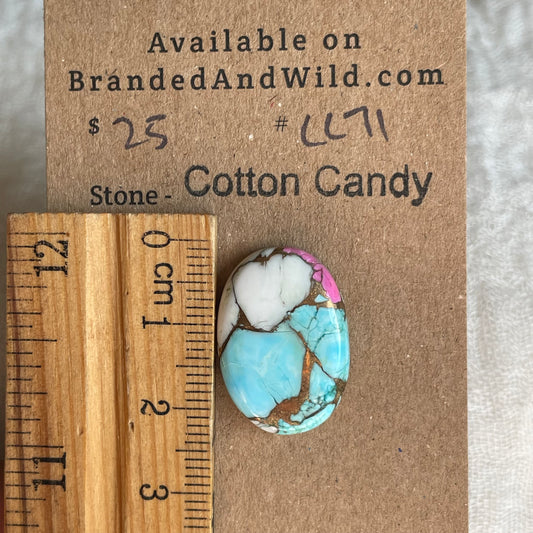 Cotton Candy Cabochon - CC71 CFD0AA80-739D-4166-9C82-573FA4C7F8E1 Brandedandwild.com