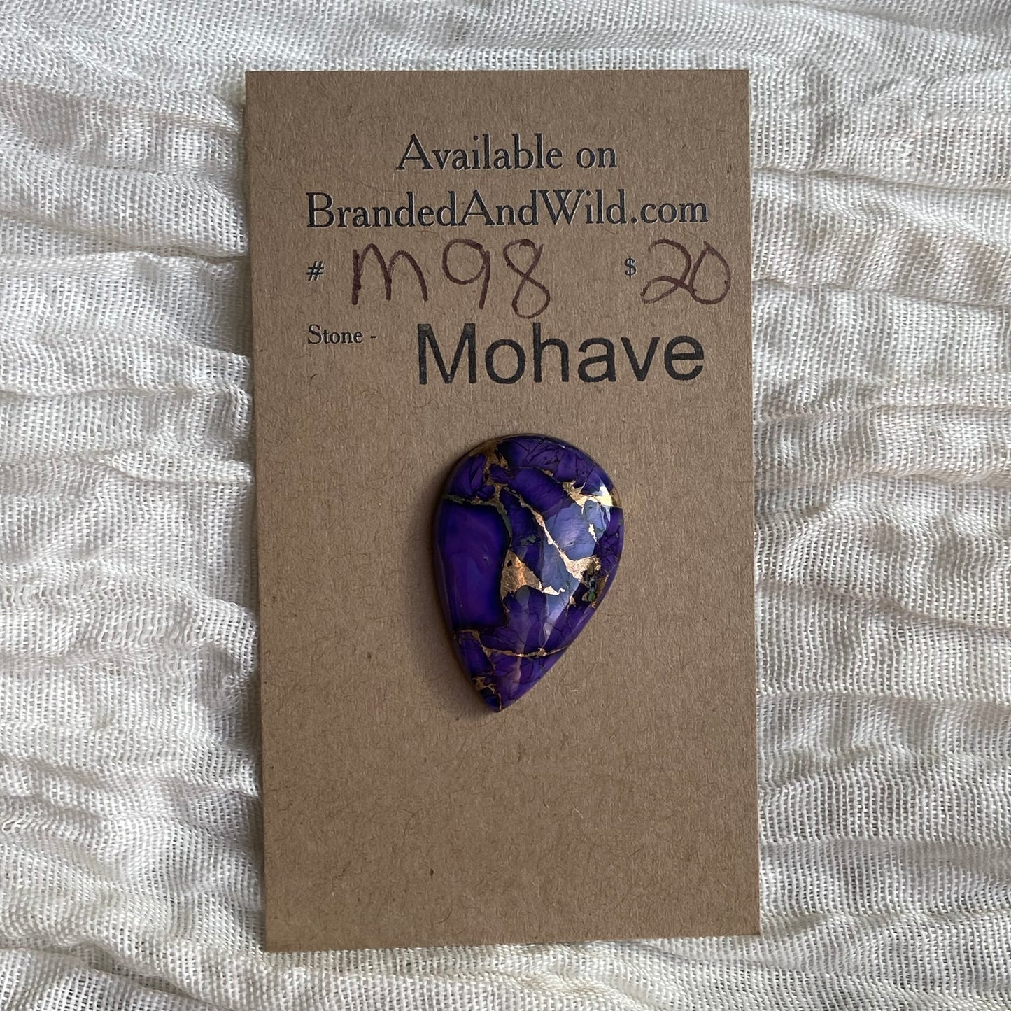 Mohave Cabochon - M98 Cabochon CFE0AAEE-CED0-48BB-A148-FD3F77B7FBB3 Brandedandwild.com