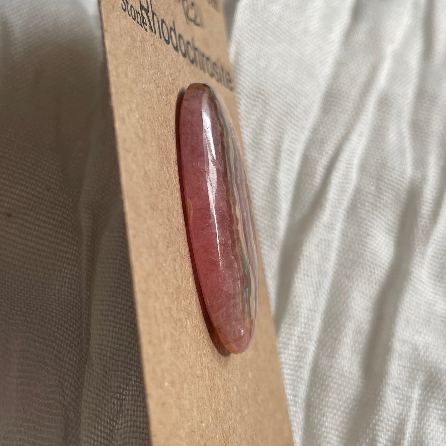 Rhodochrosite Cabochon - R21 CFE67E7E-CBAF-40DD-BD45-35DE5D255E67 Brandedandwild.com