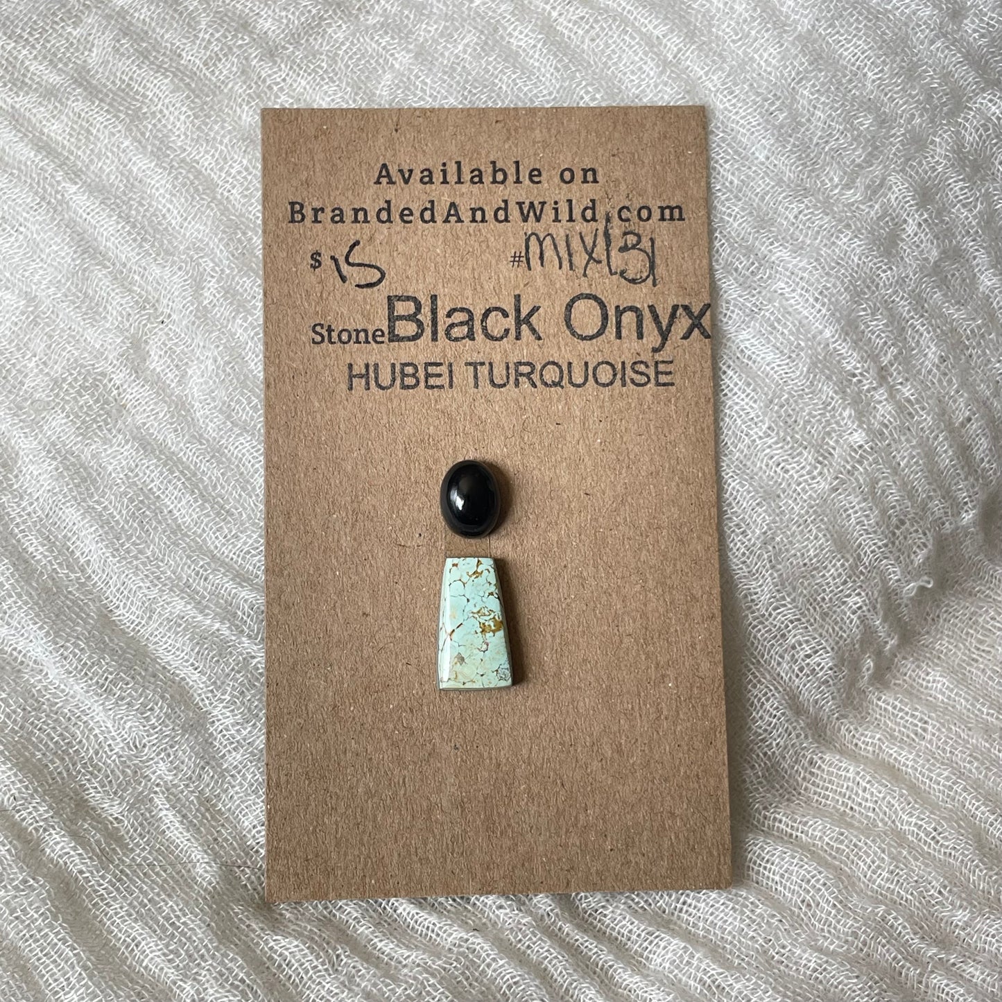 Hubei / Black Onyx Cabochon - Mix131 CFEABDF9-B194-4948-885A-1A0E42917619 Brandedandwild.com