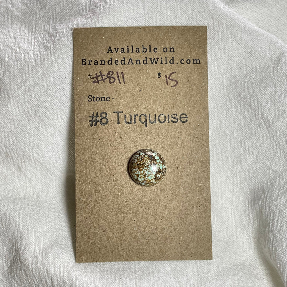 #8 Turquoise Cabochon - #811 CFF9A5E1-CD37-4459-9E34-C9E81D8BBF67 Brandedandwild.com