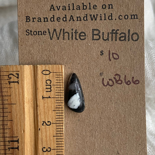 White Buffalo Cabochon - WB66
