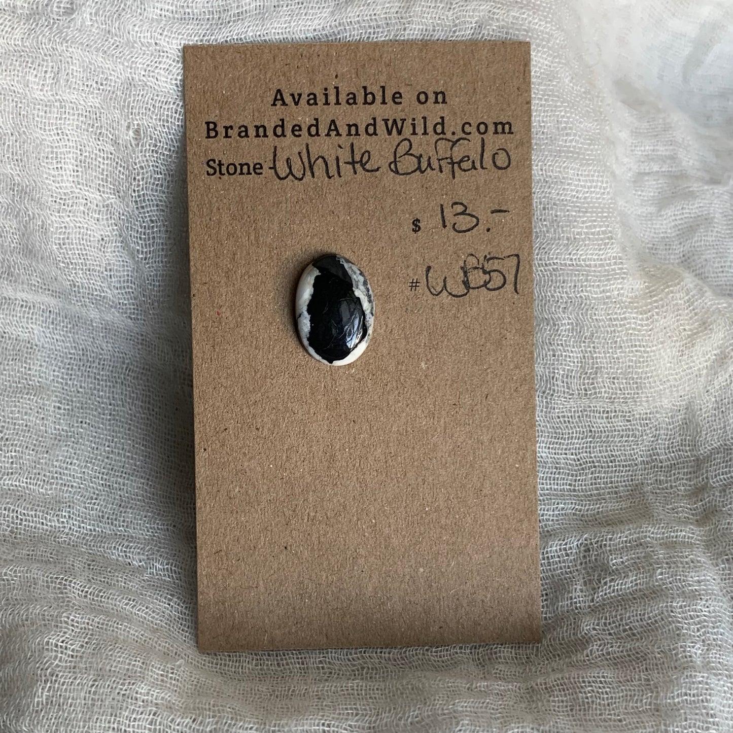White Buffalo Cabochon - WB57