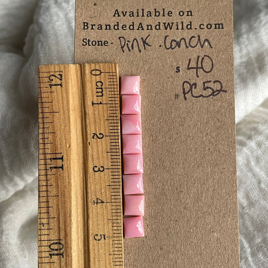 Pink Conch Cabochon - PC52 D0527B09-0910-428E-928E-BF434CDF995A Brandedandwild.com