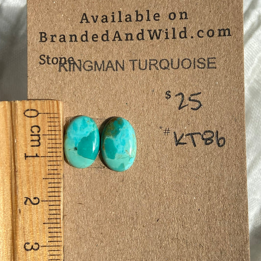 Kingman Turquoise Cabochon - KT86 D061A330-502F-4FAD-8B5B-A79212022A61 Brandedandwild.com