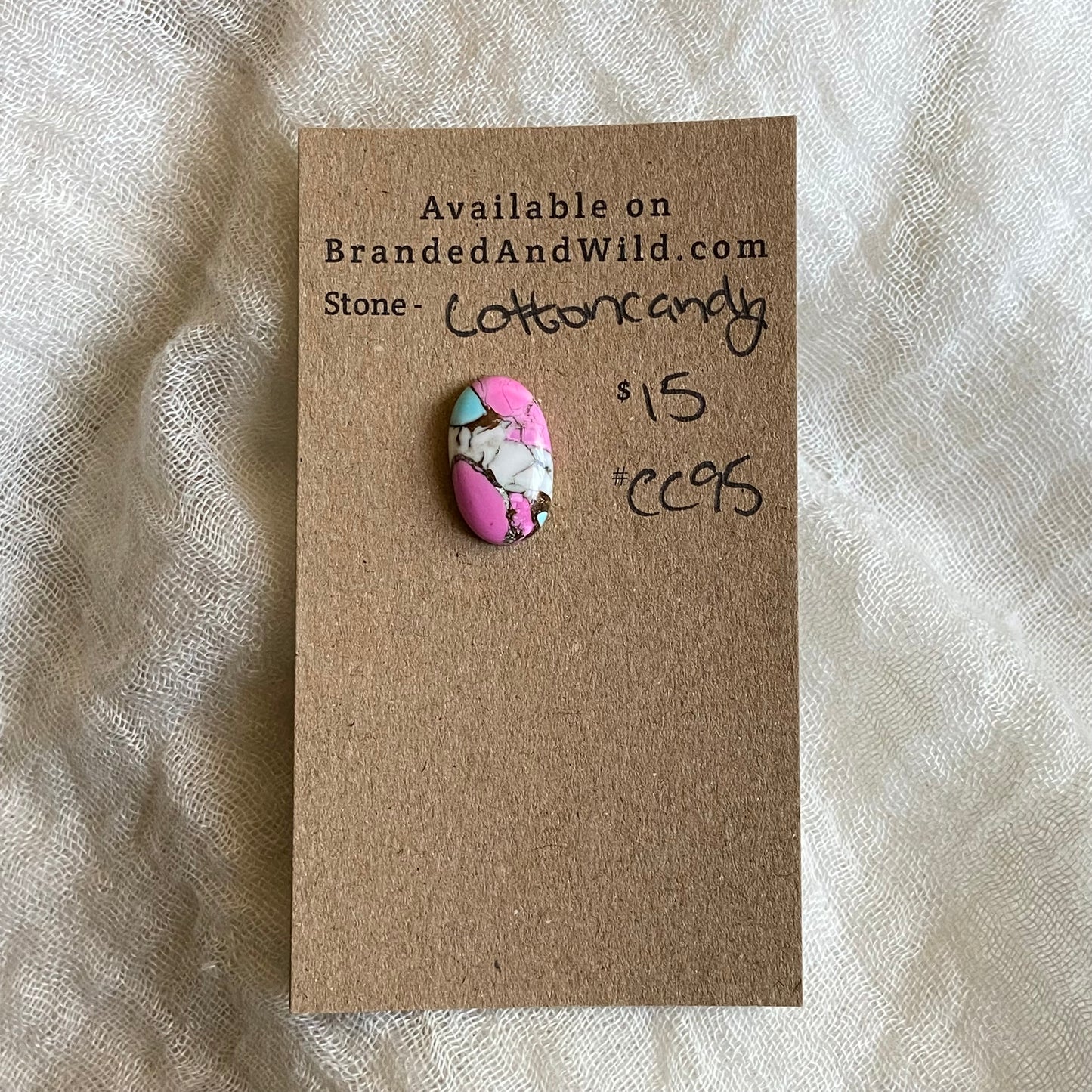 Cotton Candy Cabochon - CC95 D095F46E-FE59-4283-A690-4A6E7F27FC9C Brandedandwild.com