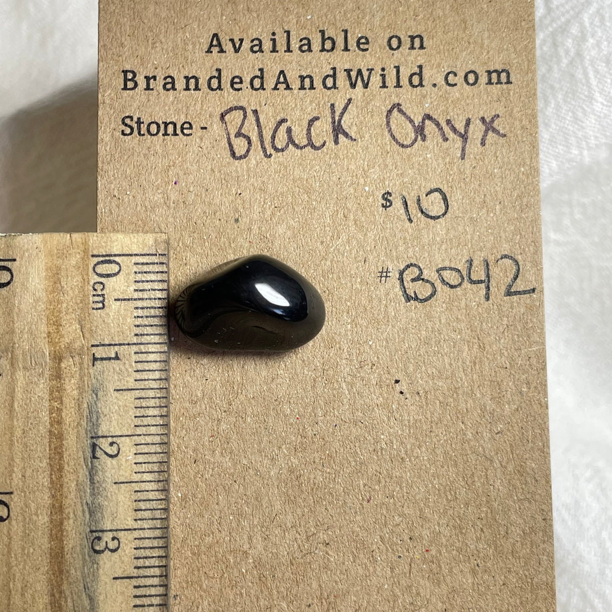 Black Onyx - Cabochon - B042 D0AB1C61-6A3A-45F2-9D9A-B78988D022F4 Brandedandwild.com