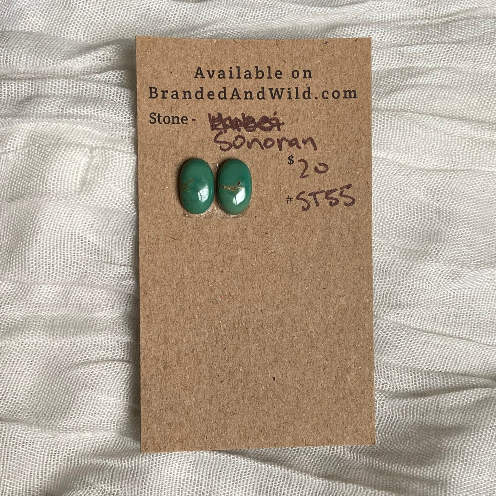 Sonoran Turquoise Cabochon - ST55 D0BABA5D-3069-43EA-8AF3-F846C299F24B Brandedandwild.com