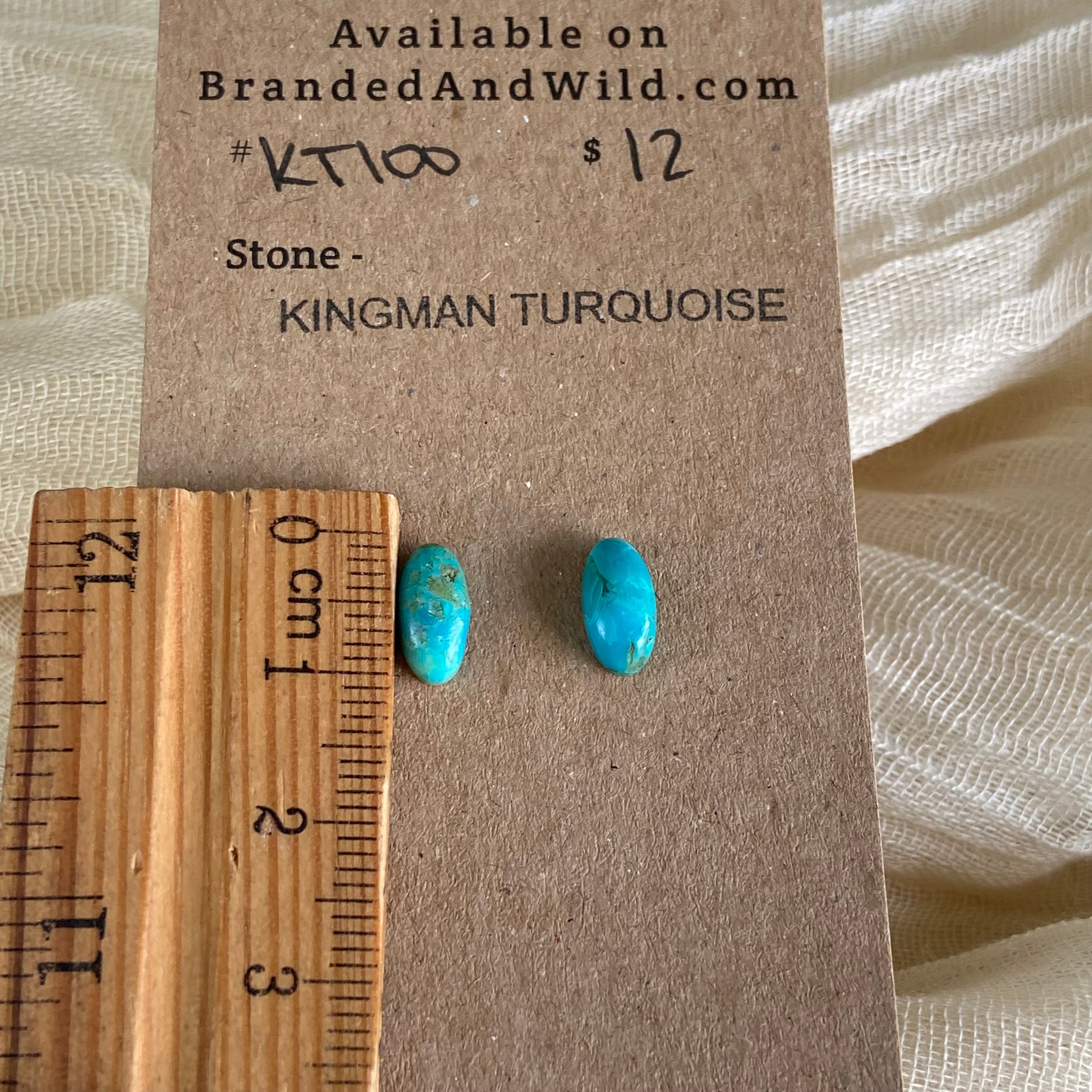 Kingman Turquoise Cabochon - KT100 D0E84696-13BA-47DE-8B96-91F8A1B243D7 Brandedandwild.com