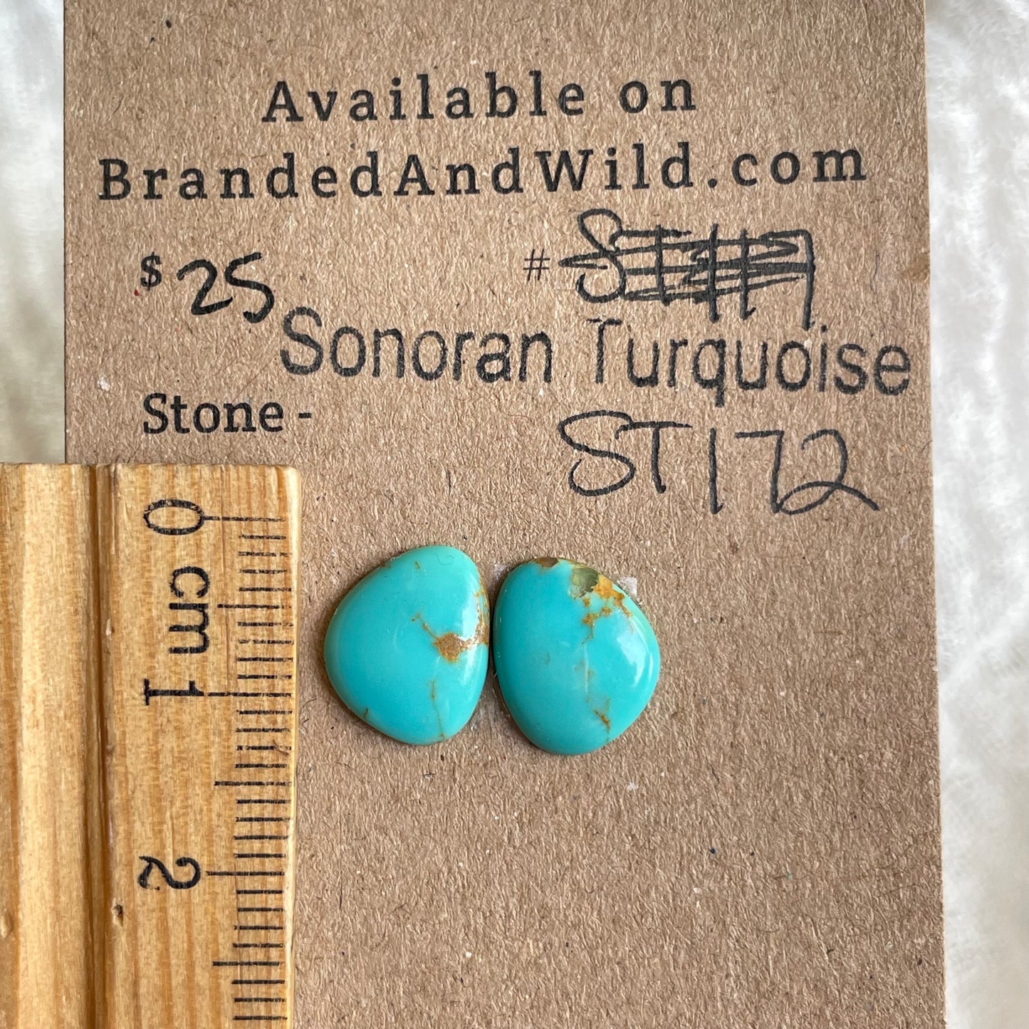 Sonoran Turquoise Cabochon - ST172 D0F0FD9D-9E40-47D5-ABBB-6213FC951E50 Brandedandwild.com