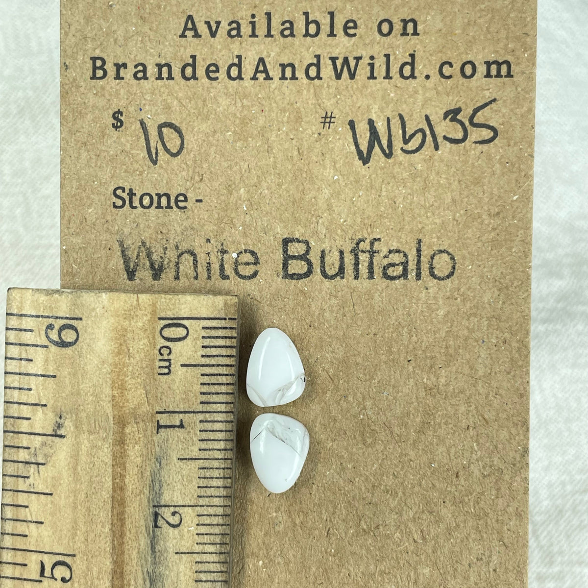 White Buffalo Cabochon - WB135 D0F35A2D-1655-4C36-80C9-A911BB0BA5FD Brandedandwild.com