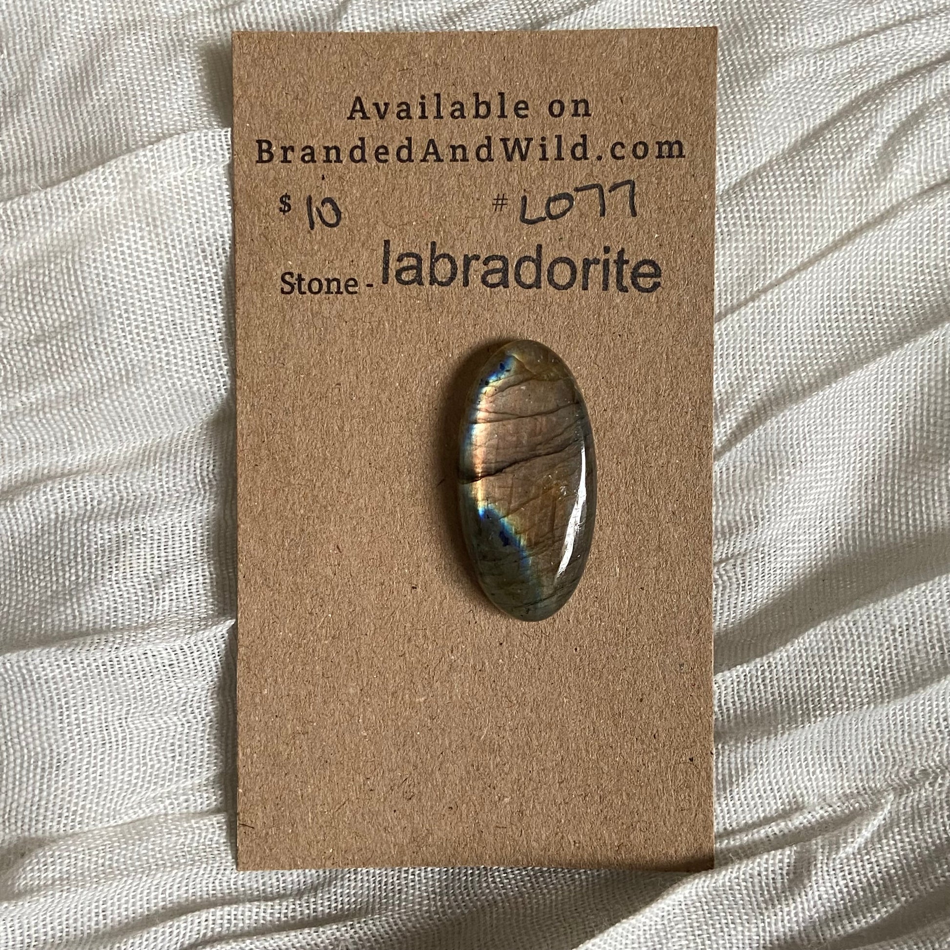 Labradorite Cabochon - L077 D0F3D6D3-591D-400C-AFAD-16B63943EF99 Brandedandwild.com