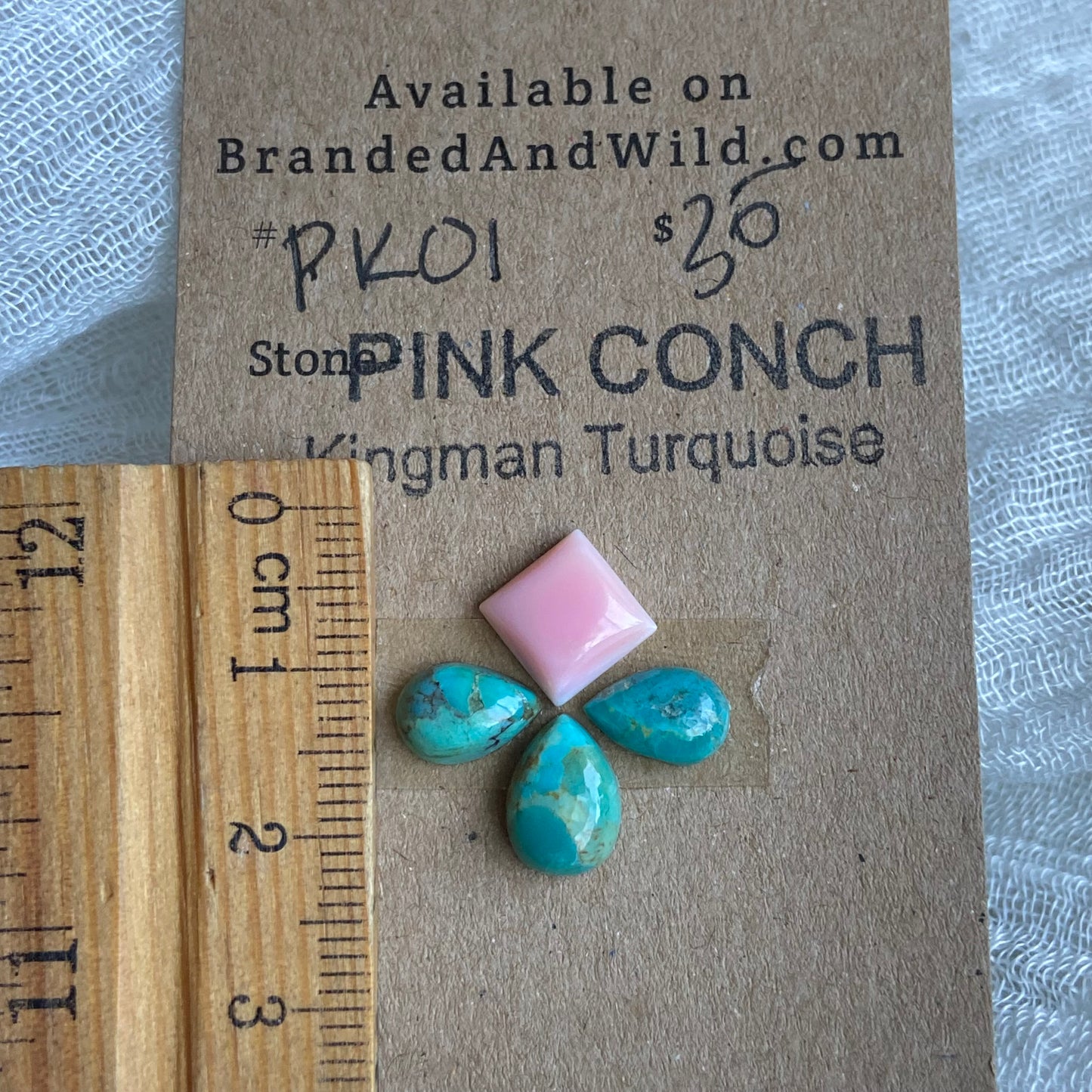 Pink Conch / Oyster Shell Cabochon - PK01