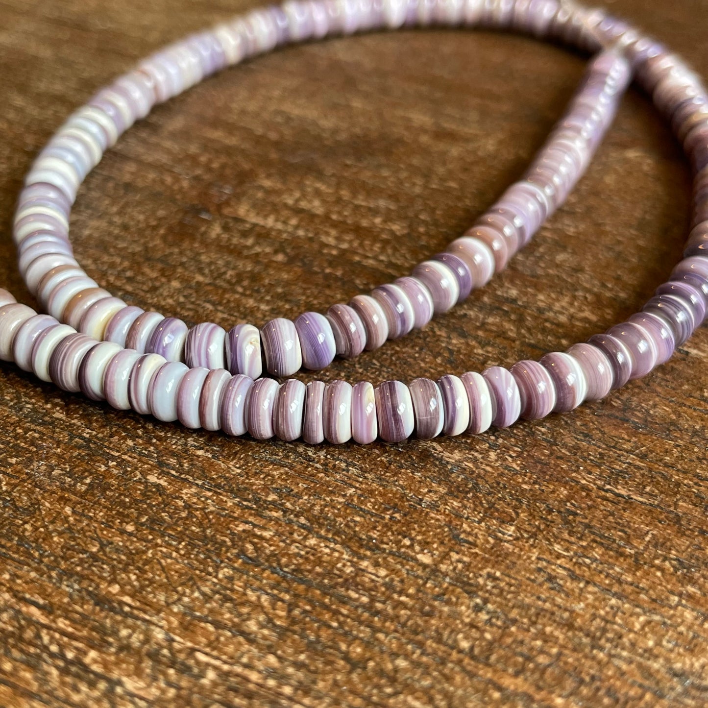 Natural Wampum Quahog Shell 5mm 16" - WQB03 D0FCE00D-F6FC-4A9A-B2EA-367477996FD1 Brandedandwild.com