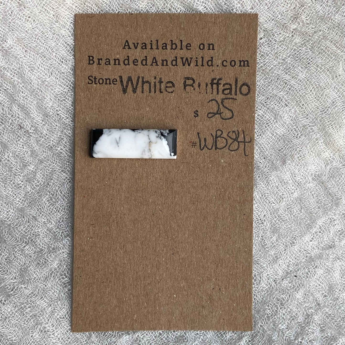 White Buffalo Cabochon - WB84
