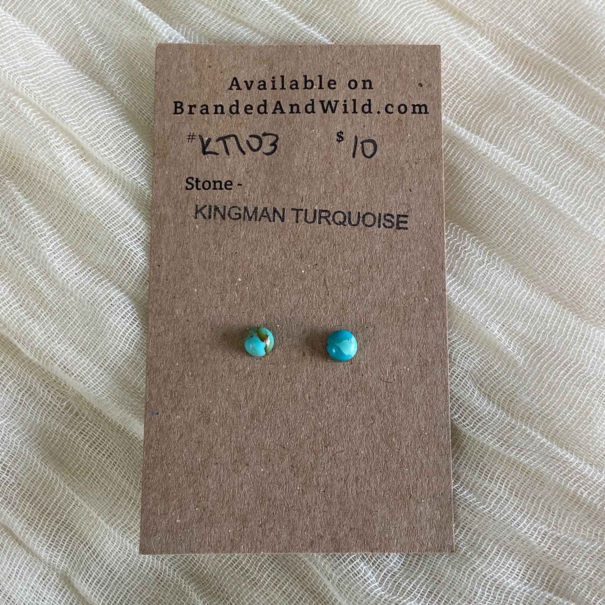 Kingman Turquoise Cabochon - KT103 D13173A8-9683-469D-9F7B-50BBBC5486F3 Brandedandwild.com
