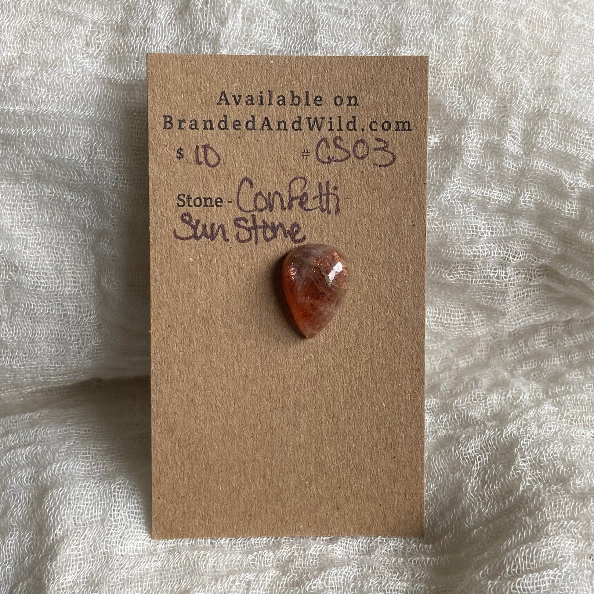 Confetti Sunstone Cabochon - CS03 D13F5D9E-8C70-46BD-928B-CBE8ED6448FB Brandedandwild.com