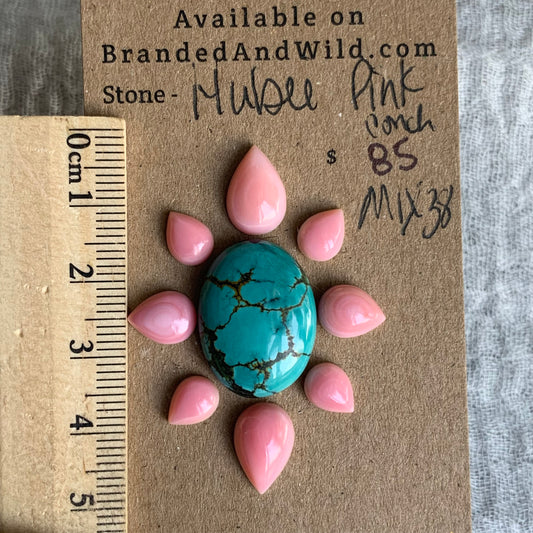 Hubei / Pink Conch Cabochon - Mix38