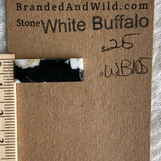 White Buffalo Cabochon - WB105
