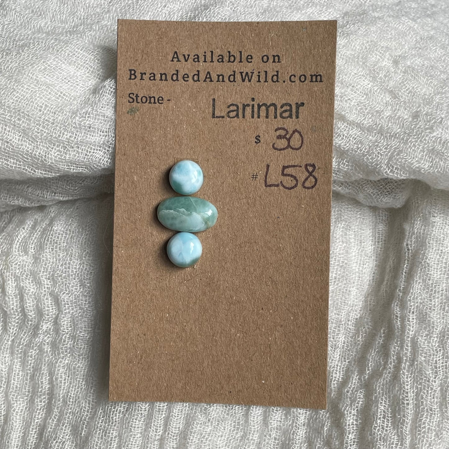 Larimar Cabochon - L58