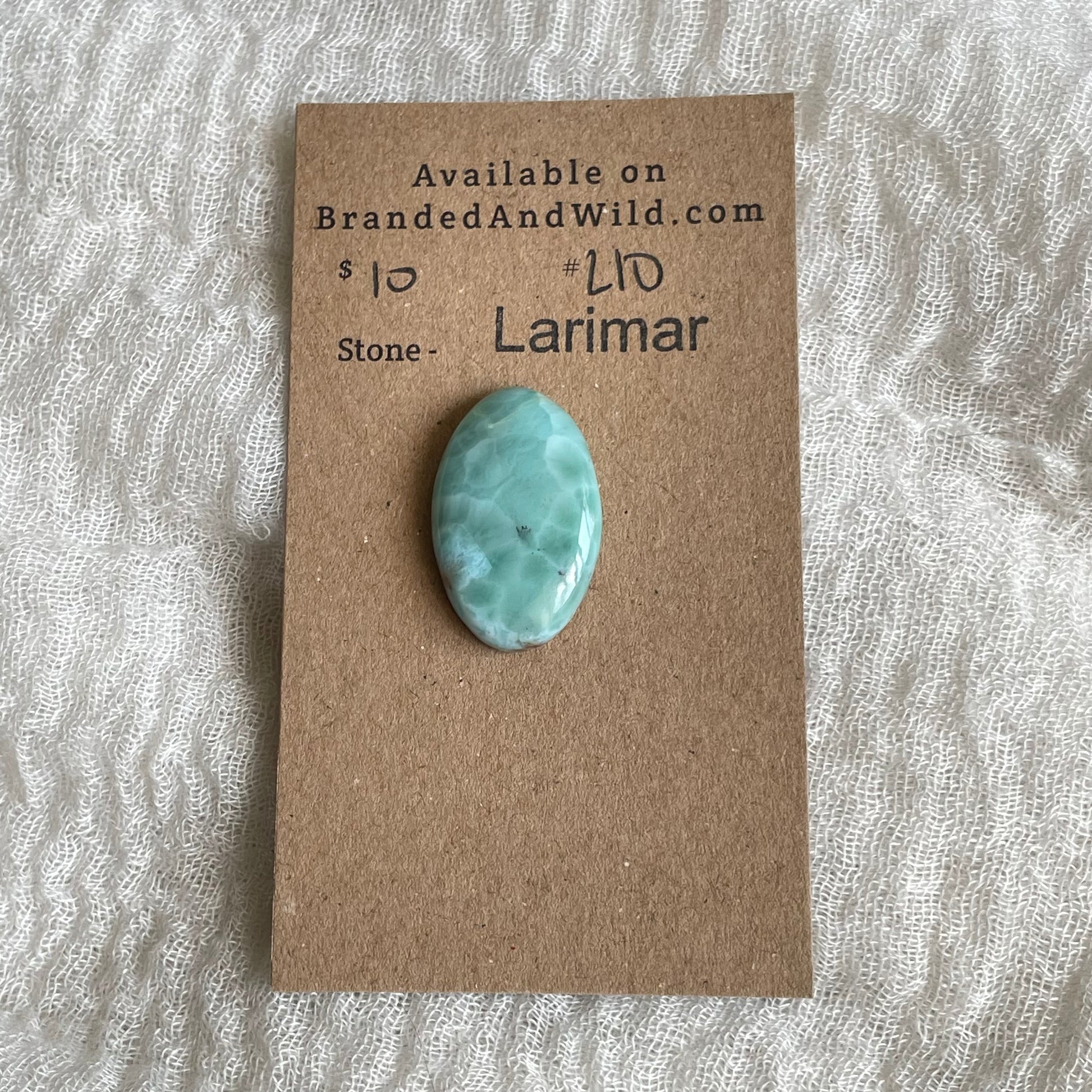 Larimar Cabochon - L10 D1BB3DBA-E6C1-49F4-9055-0D96FA748CBA Brandedandwild.com