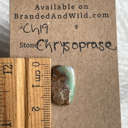 Chrysoprase Cabochon - Ch19 D1BDF8E2-1735-4501-A766-FBE8D0A23C60 Brandedandwild.com