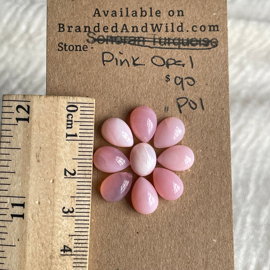 Pink Opal Cabochon - P01 D1DE3F11-2CF9-4AB1-B5B9-D3678EA35E58 Brandedandwild.com