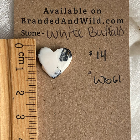 White Buffalo Cabochon - WB61