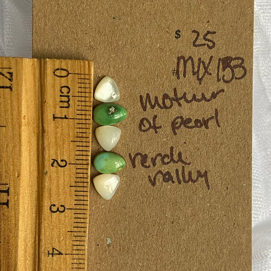 Mother of Pearl / Verde Valley Cabochon - MIX153