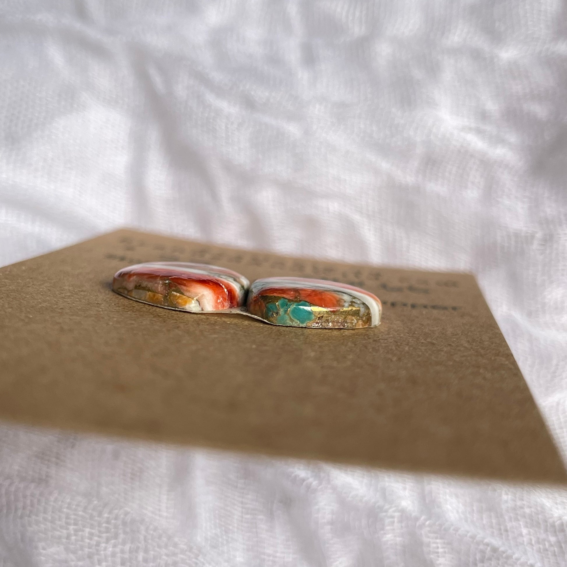 Turquoise, Oyster Shell, Copper Cabochon - TOC66 D20178A5-81DE-4064-A513-3950D7A020C2 Brandedandwild.com