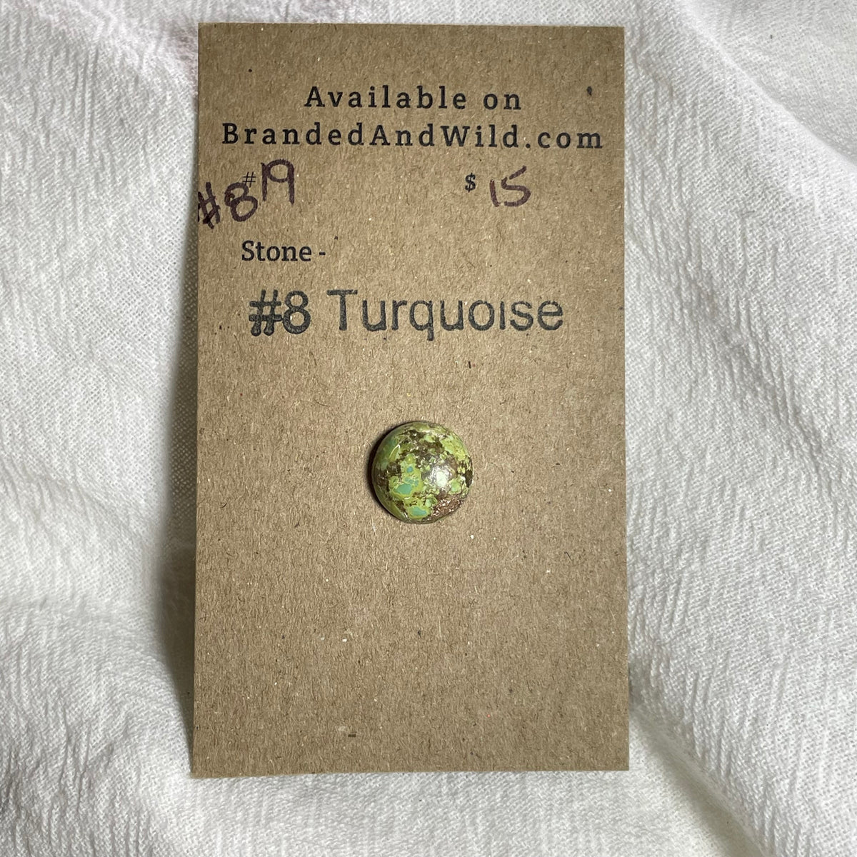 #8 Turquoise Cabochon - #819 D20368BB-4E2D-4AE6-89EF-E2A419D016FD Brandedandwild.com