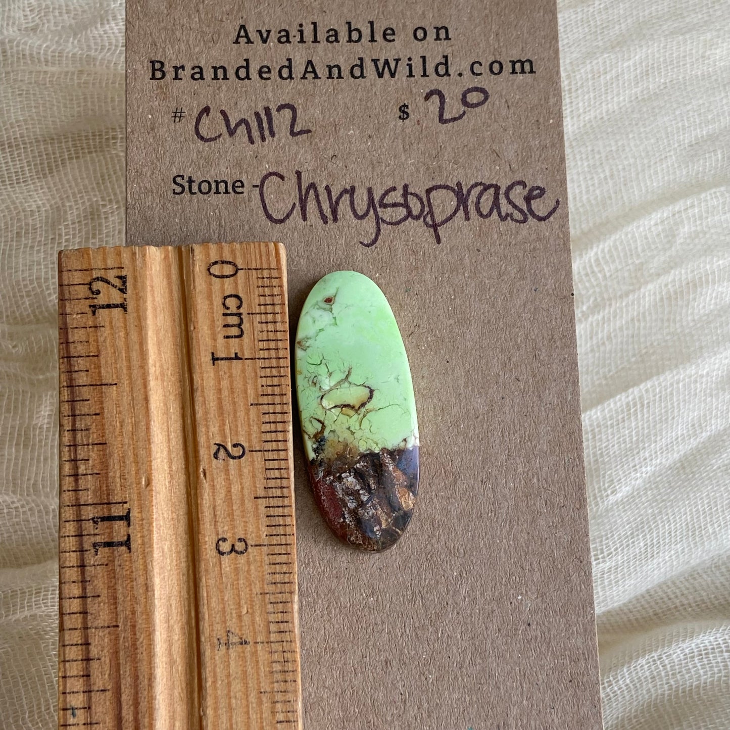 Chrysoprase Cabochon - Ch112