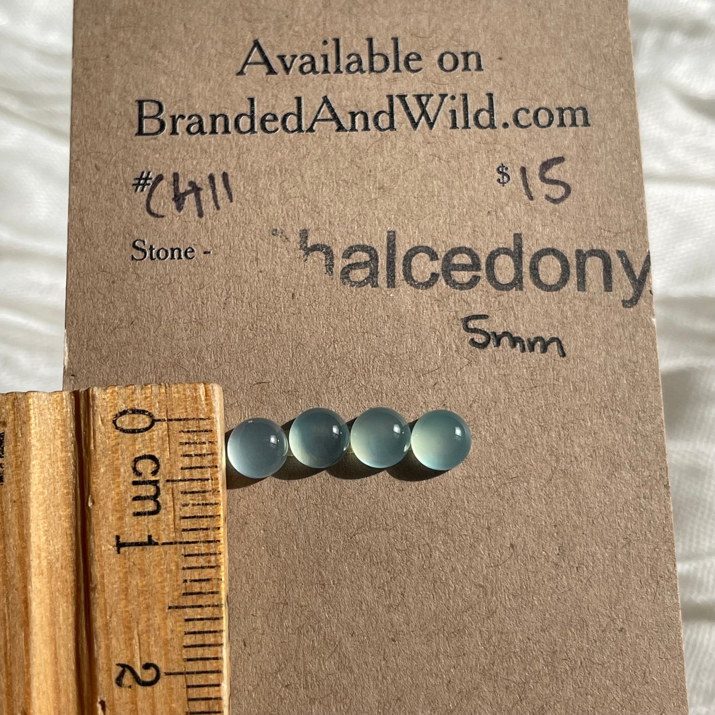Chalcedony Cabochon - CH11 D28155E2-2DE0-4D14-BEB6-632AB531380C Brandedandwild.com