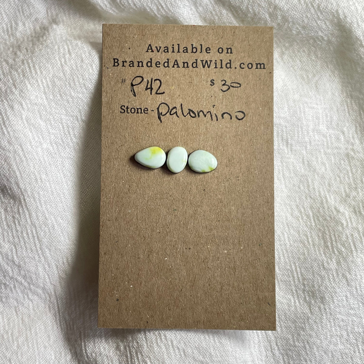Palomino Cabochon - P42 D28BC15F-8410-4034-B79C-907C6DCC88D8 Brandedandwild.com